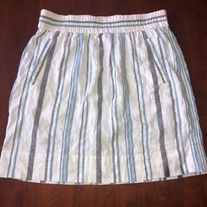 Loft striped skirt